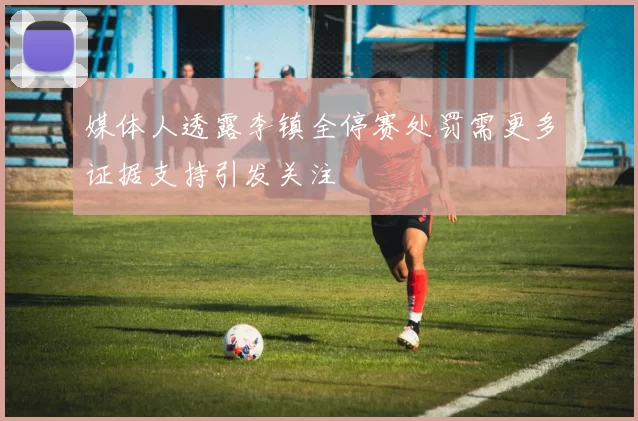 媒体人透露李镇全停赛处罚需更多证据支持引发关注